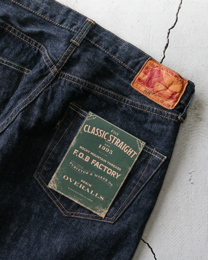 FOB factory エフオービーファクトリー F143 ROCKY SELVEDGE WIDE STRAIGHT 5P