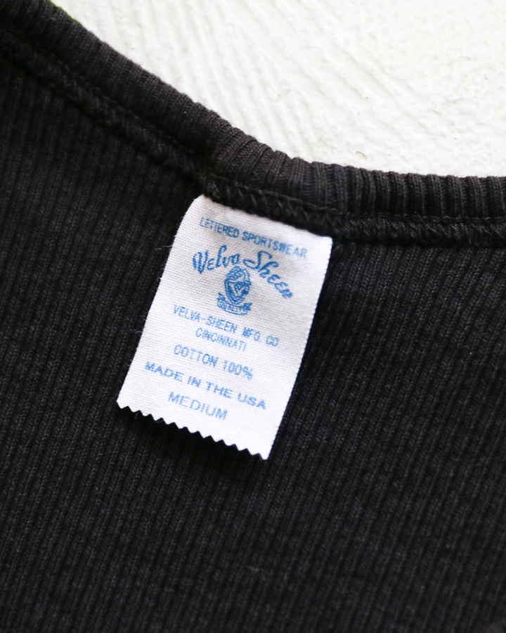 Velva Sheen  1PAC RIB TANKTOP MADE IN USA Black