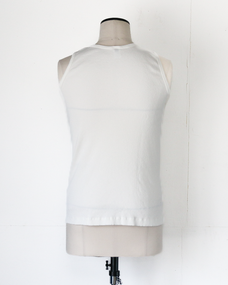 Velva Sheen  1PAC RIB TANKTOP MADE IN USA White