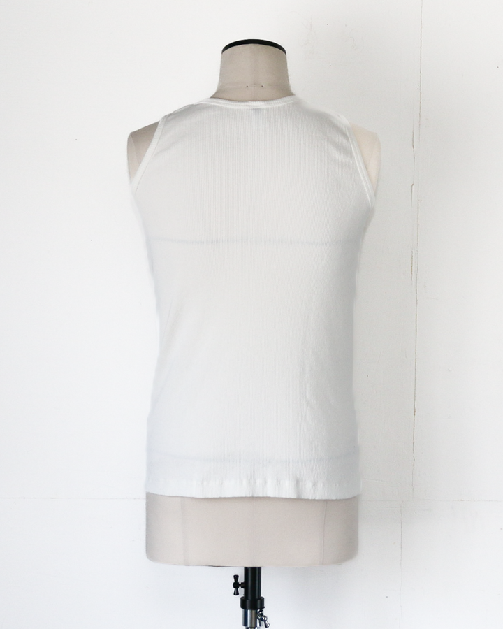 Velva Sheen  1PAC RIB TANKTOP MADE IN USA White