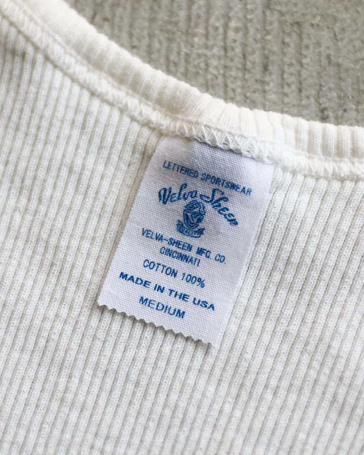 Velva Sheen  1PAC RIB TANKTOP MADE IN USA White