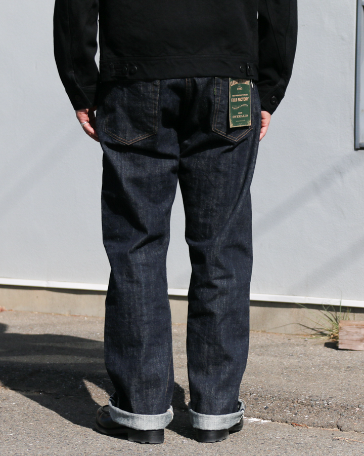 FOB factory エフオービーファクトリー F143 ROCKY SELVEDGE WIDE STRAIGHT 5P