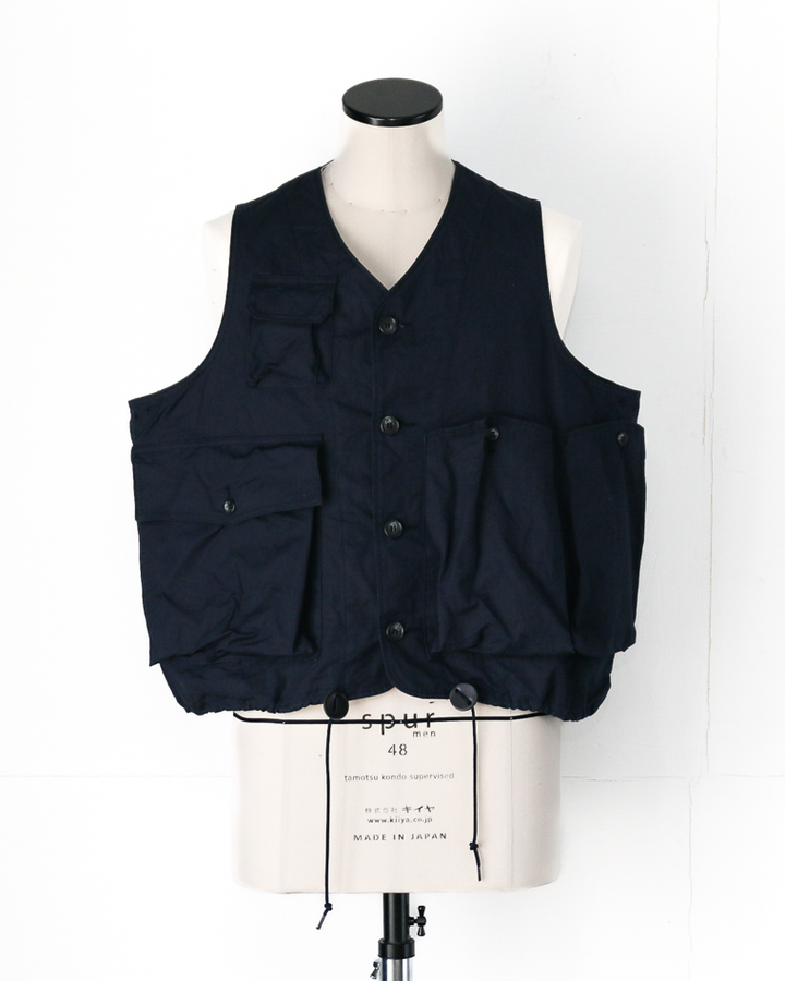 another 20th century アナザートゥエンティースセンチュリー River Runs Vest - C/ripstop Navy