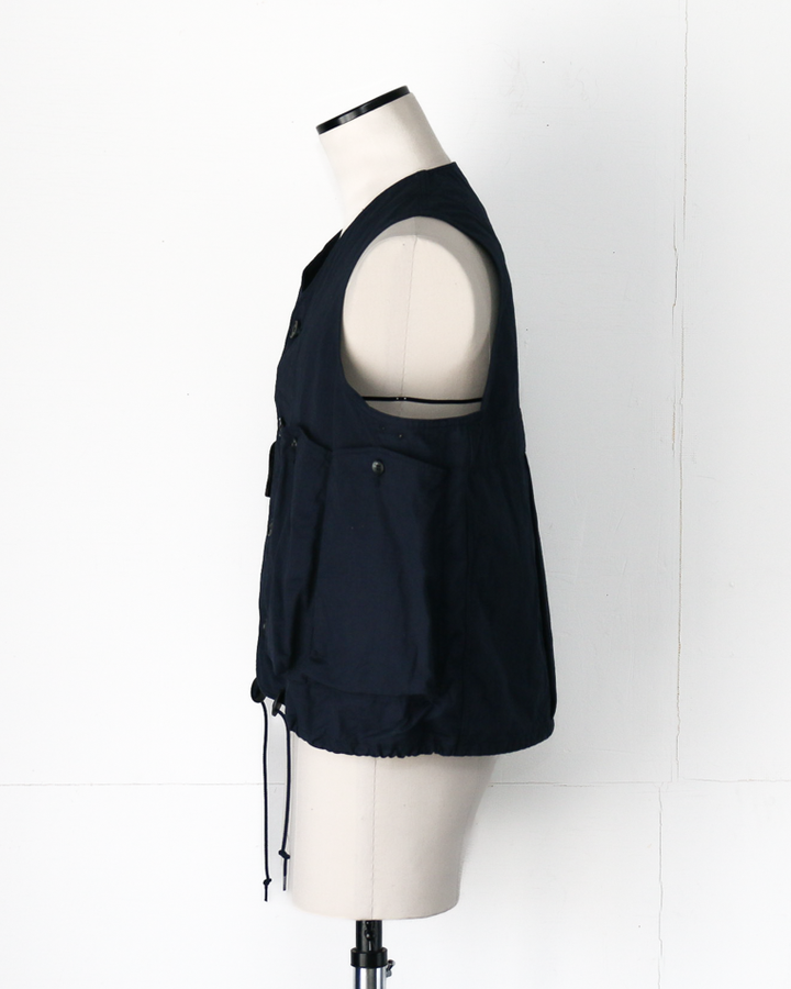 another 20th century アナザートゥエンティースセンチュリー River Runs Vest - C/ripstop Navy