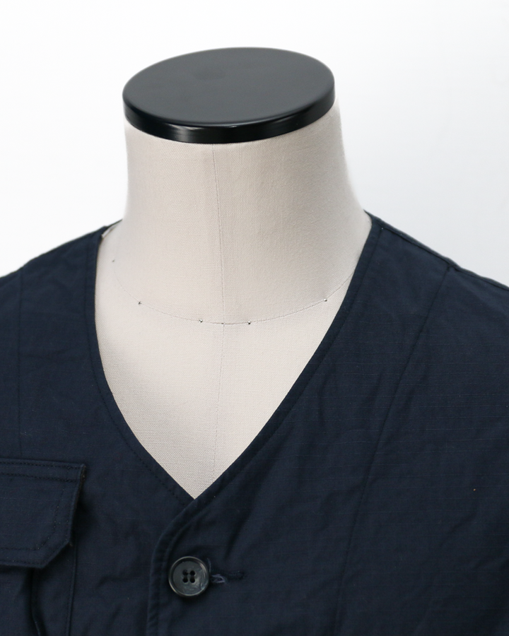 another 20th century アナザートゥエンティースセンチュリー River Runs Vest - C/ripstop Navy
