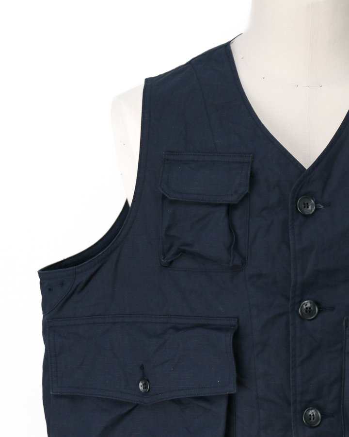 another 20th century アナザートゥエンティースセンチュリー River Runs Vest - C/ripstop Navy