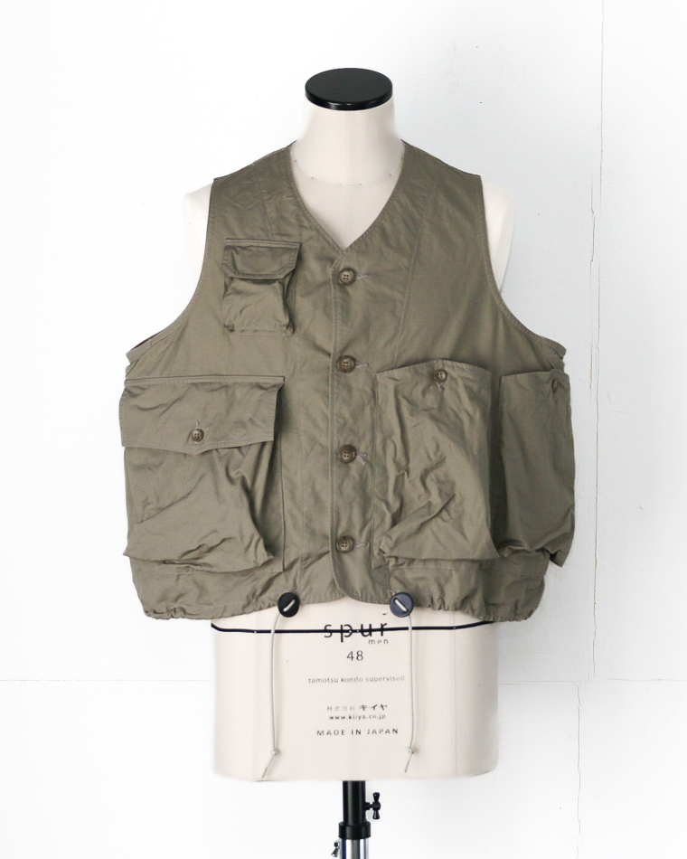 another 20th century アナザートゥエンティースセンチュリー River Runs Vest - C/ripstop Sage