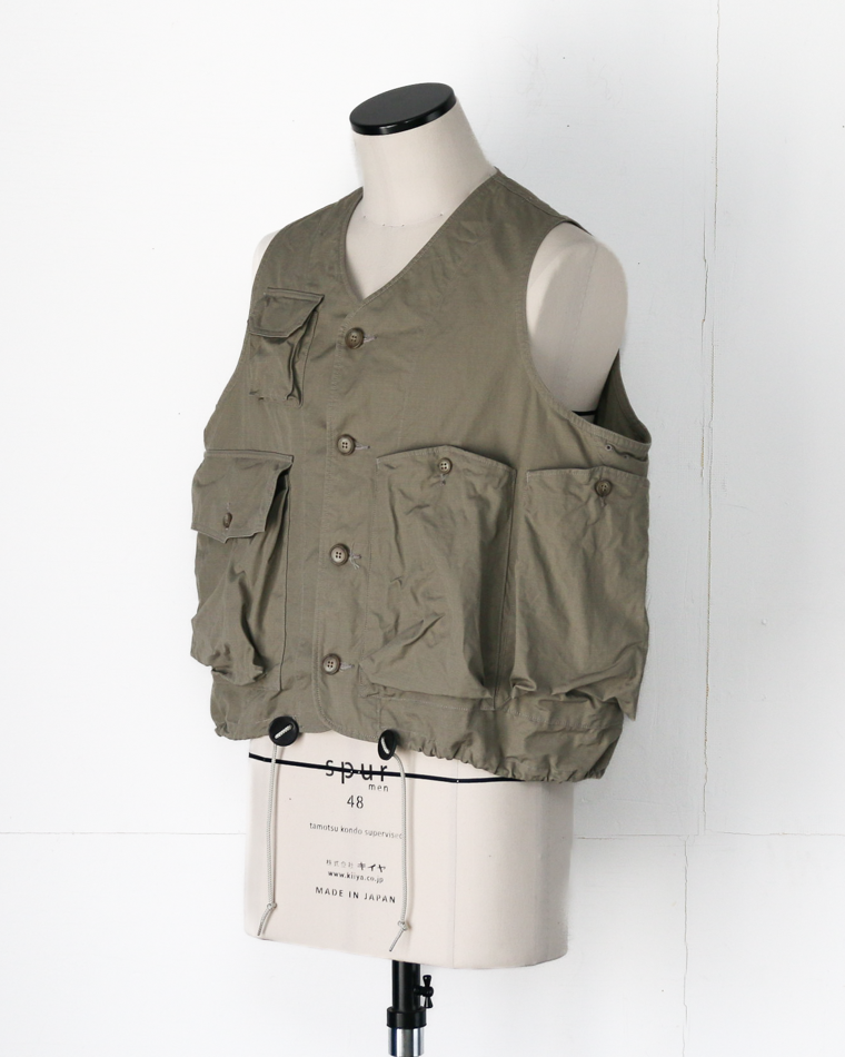 another 20th century アナザートゥエンティースセンチュリー River Runs Vest - C/ripstop Sage