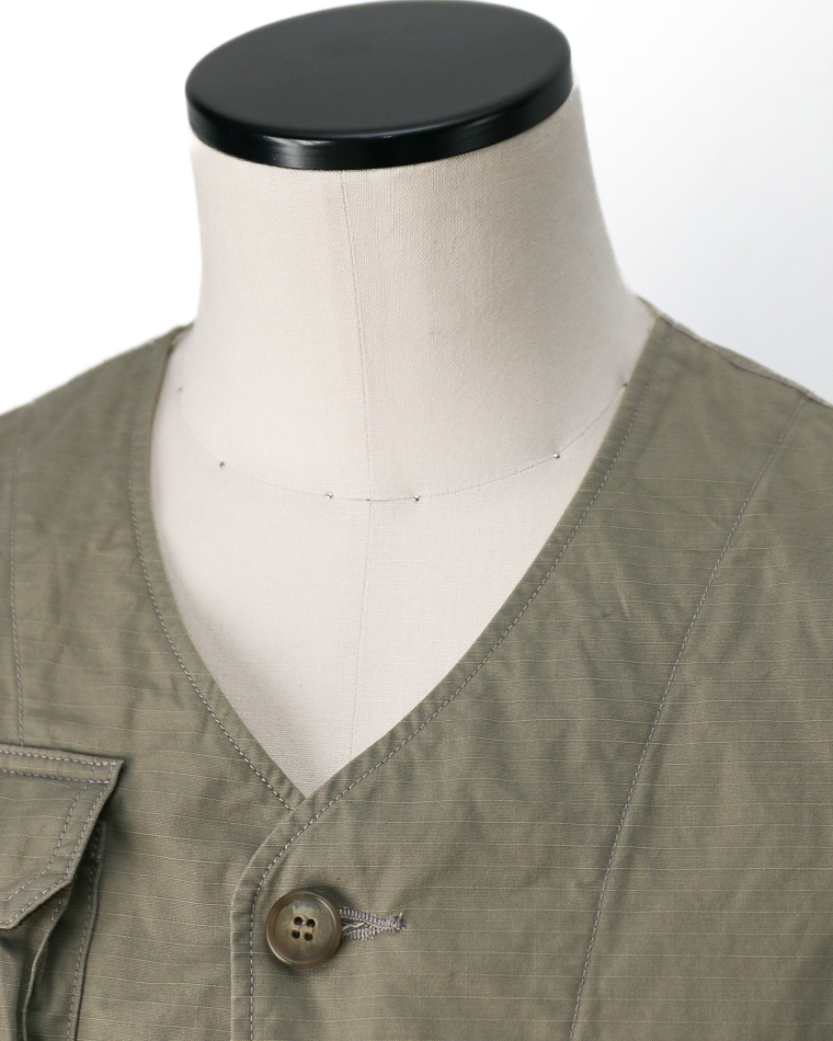 another 20th century アナザートゥエンティースセンチュリー River Runs Vest - C/ripstop Sage