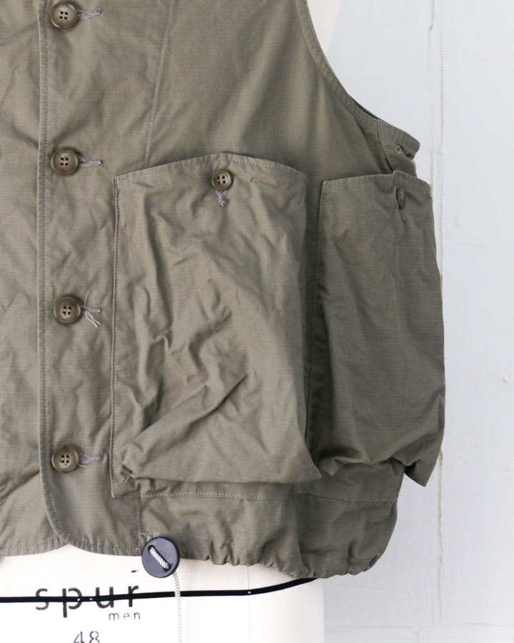 another 20th century アナザートゥエンティースセンチュリー River Runs Vest - C/ripstop Sage