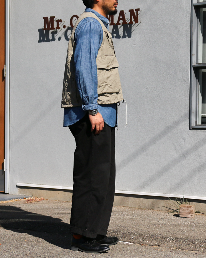 another 20th century アナザートゥエンティースセンチュリー River Runs Vest - C/ripstop Sage