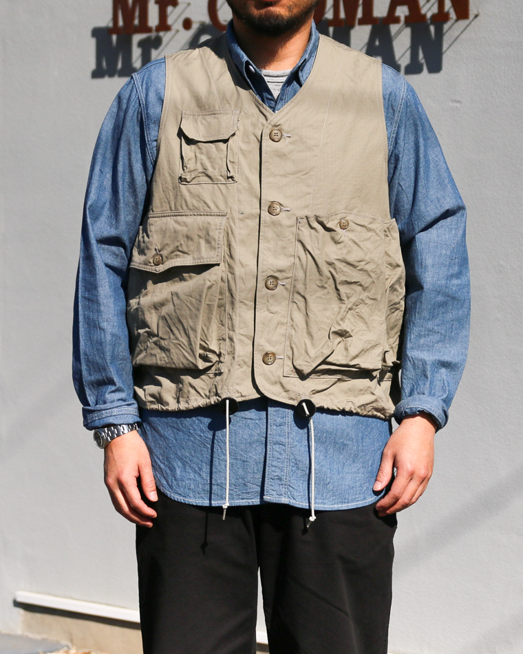another 20th century アナザートゥエンティースセンチュリー River Runs Vest - C/ripstop Sage