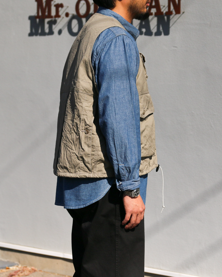 another 20th century アナザートゥエンティースセンチュリー River Runs Vest - C/ripstop Sage