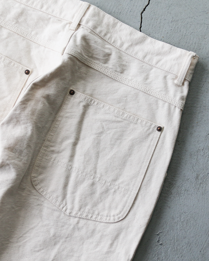 FOB factory エフオービーファクトリー F0530 COTTON DUCK WORK PANTS Ecru