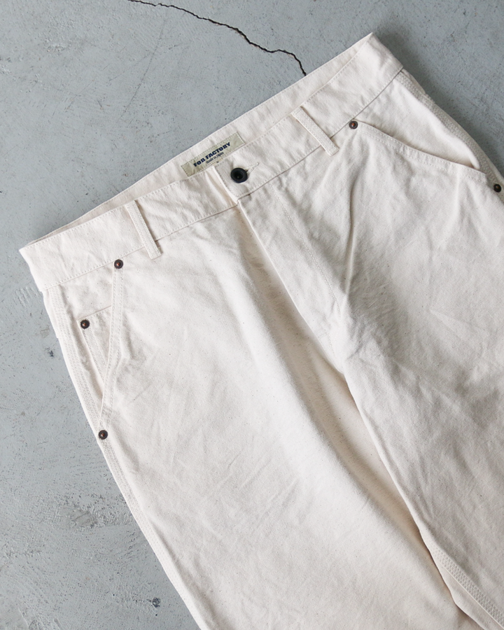 FOB factory エフオービーファクトリー F0530 COTTON DUCK WORK PANTS Ecru
