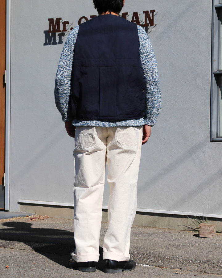 FOB factory エフオービーファクトリー F0530 COTTON DUCK WORK PANTS Ecru