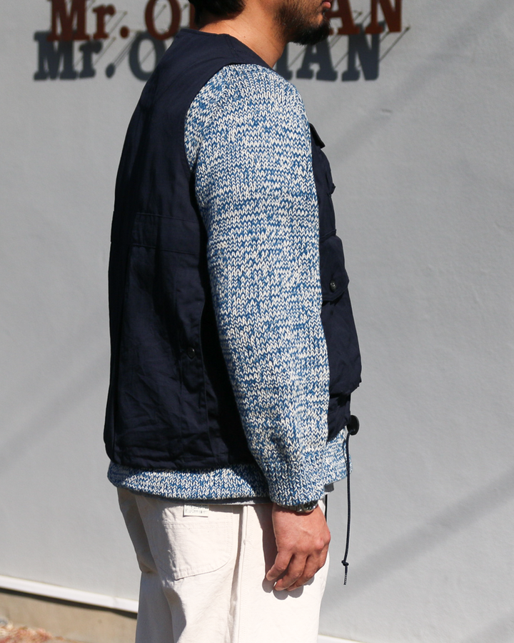 another 20th century アナザートゥエンティースセンチュリー River Runs Vest - C/ripstop Navy