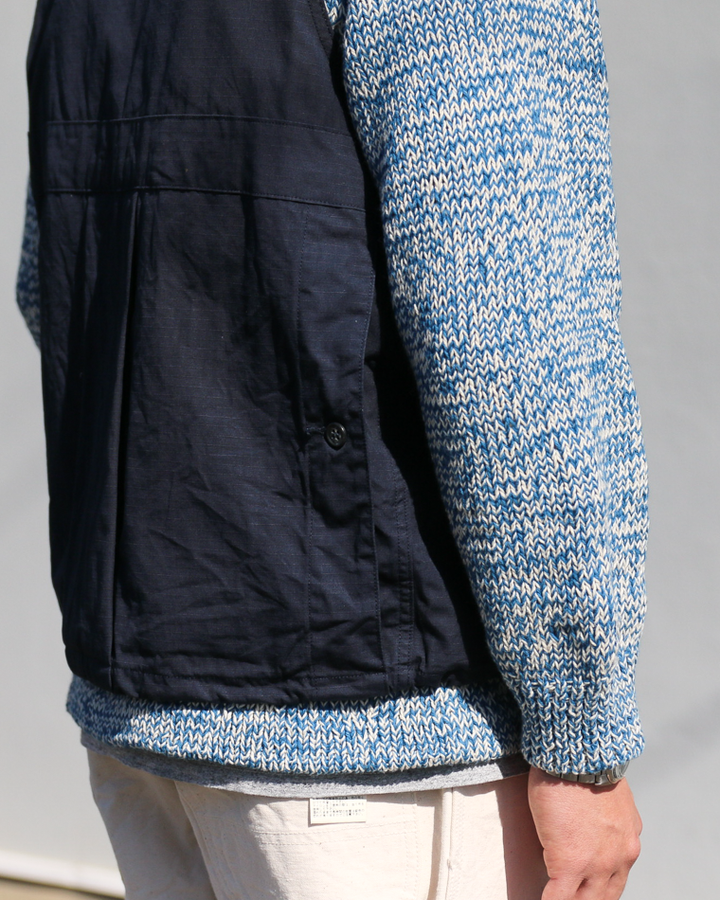another 20th century アナザートゥエンティースセンチュリー River Runs Vest - C/ripstop Navy