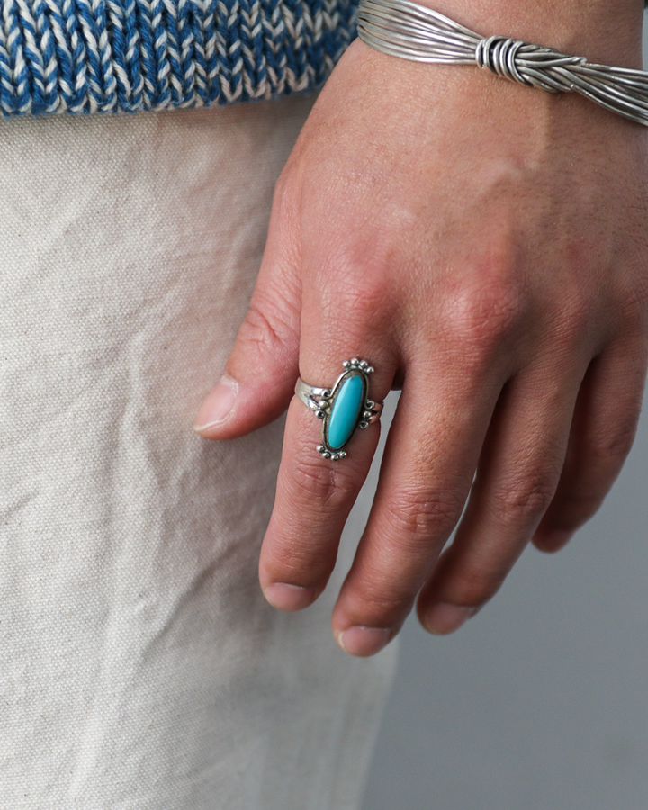 INDIAN JEWELRY インディアンジュエリー Turquoise Ring Type D