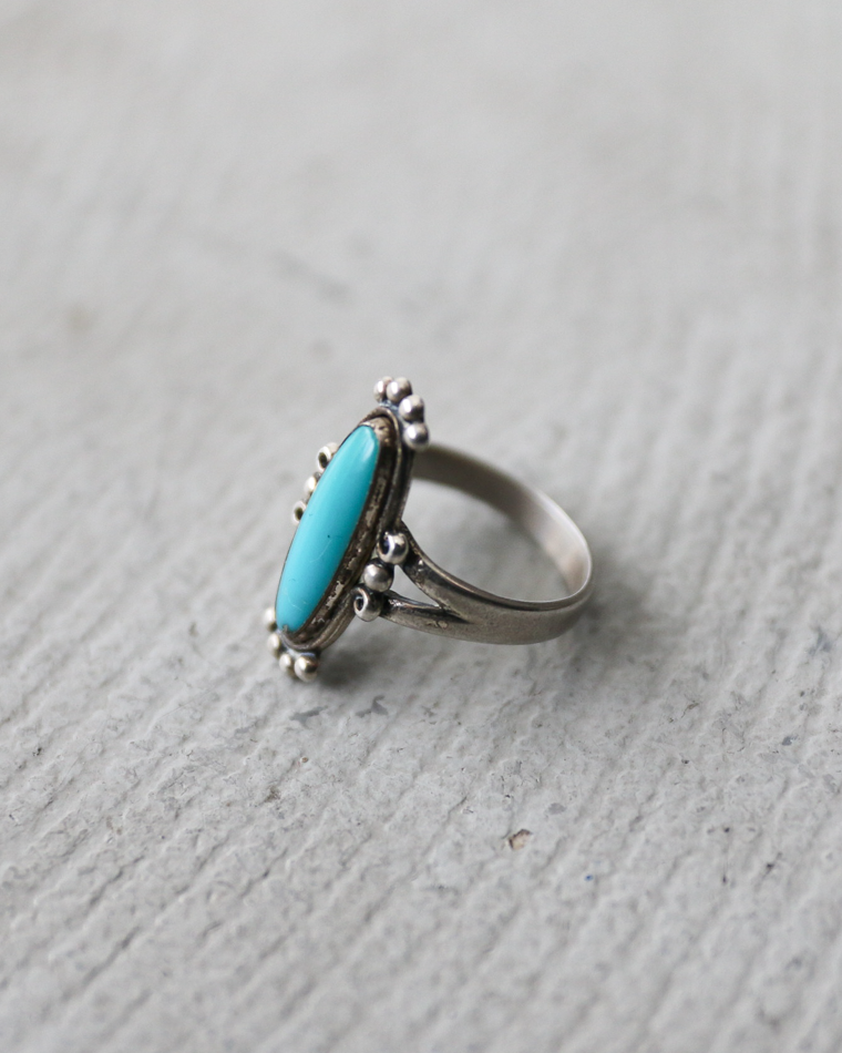 INDIAN JEWELRY インディアンジュエリー Turquoise Ring Type D