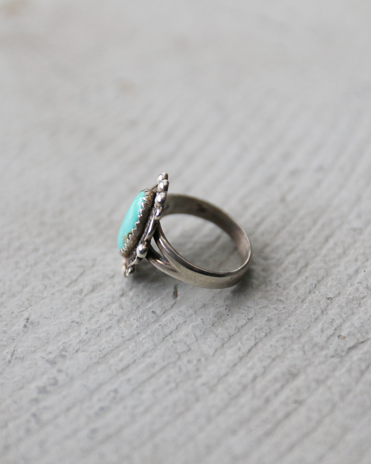 INDIAN JEWELRY インディアンジュエリー Turquoise Ring Type E