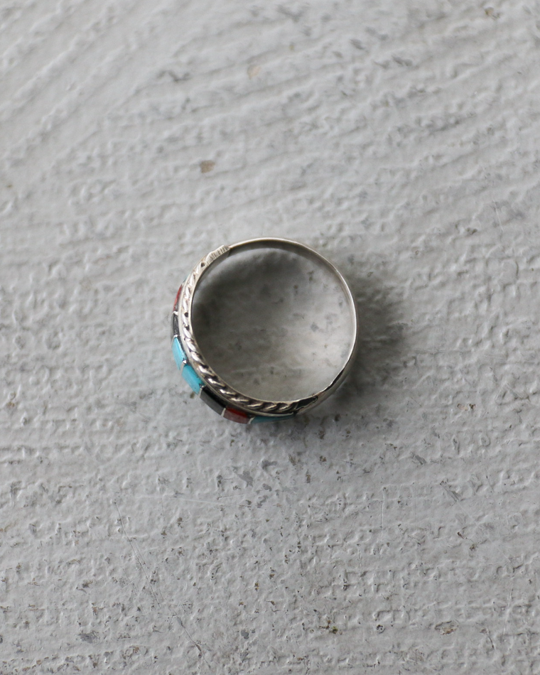 INDIAN JEWELRY インディアンジュエリー Inlay Ring Type G