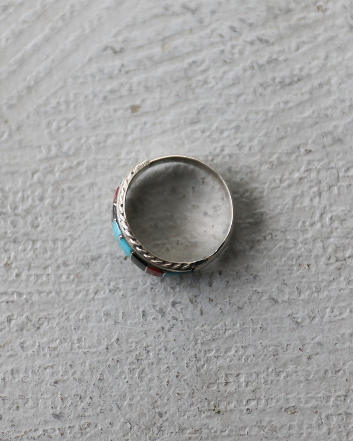 INDIAN JEWELRY インディアンジュエリー Inlay Ring Type G