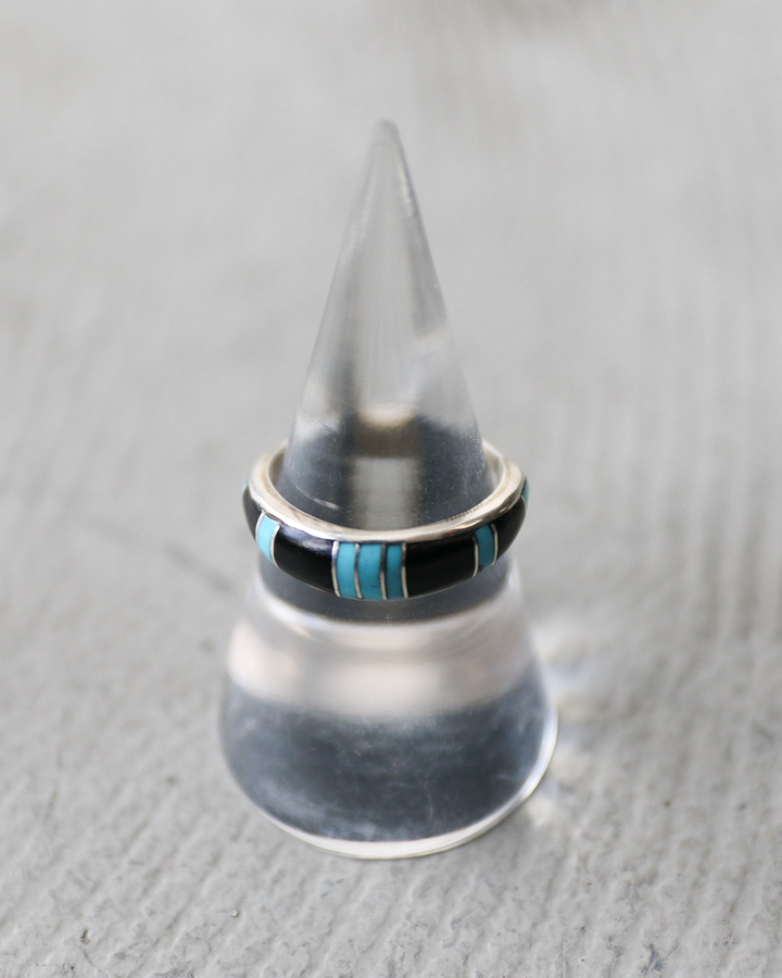 INDIAN JEWELRY インディアンジュエリー Inlay Ring Type F