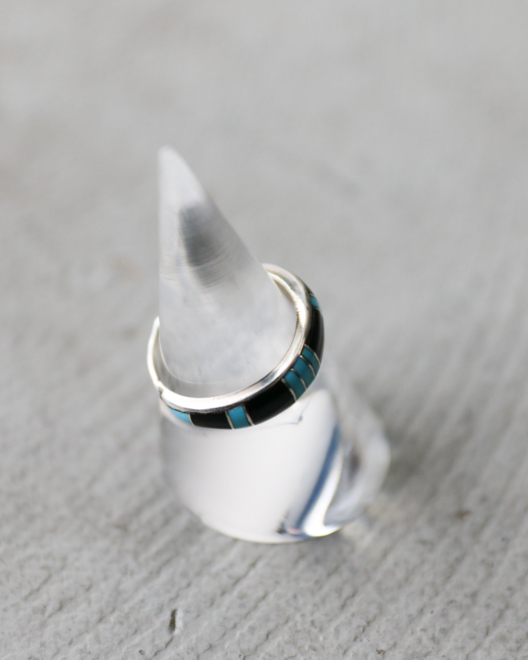 INDIAN JEWELRY インディアンジュエリー Inlay Ring Type F