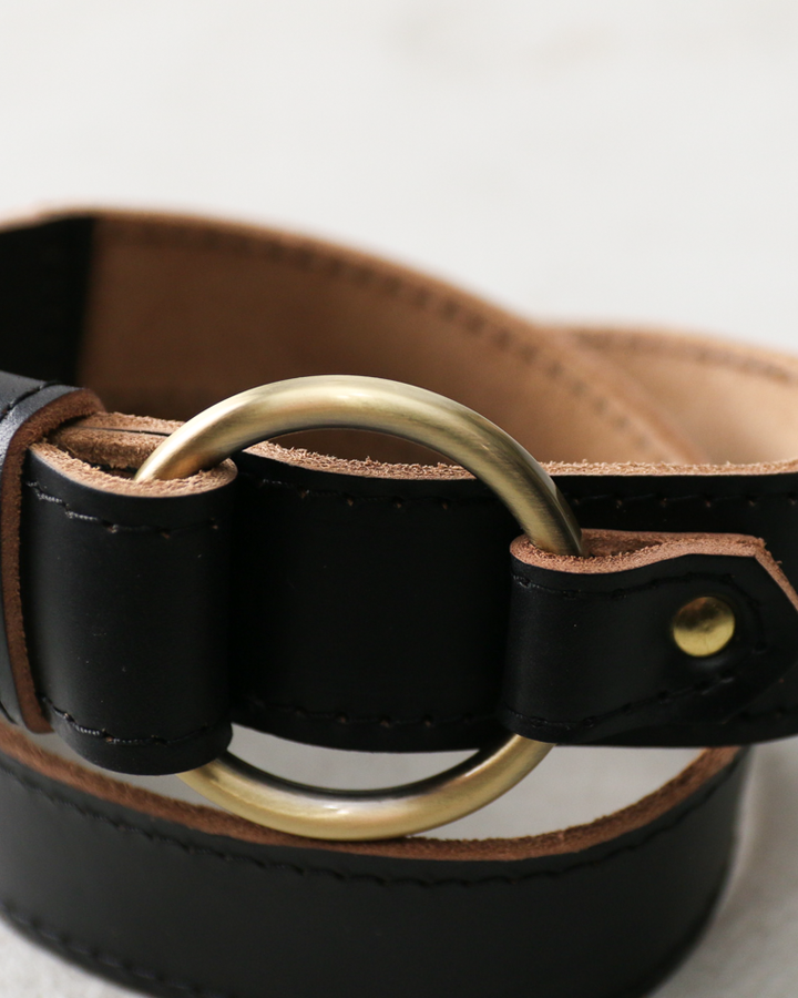 FERNAND LEATHER Sigle Ring Leather Belt