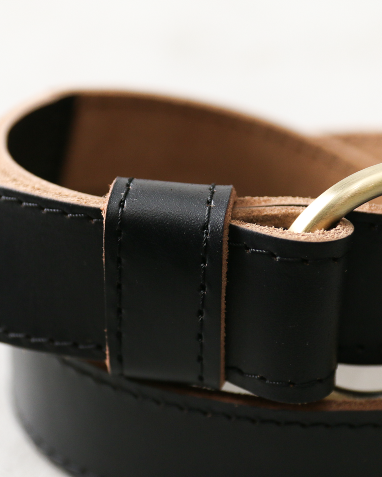 FERNAND LEATHER Sigle Ring Leather Belt