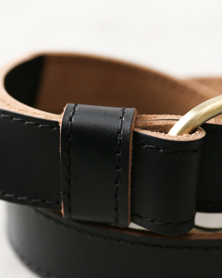 FERNAND LEATHER Sigle Ring Leather Belt