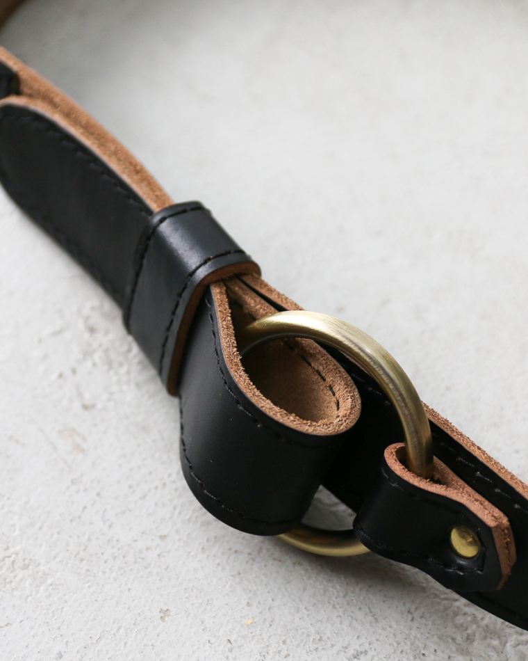 FERNAND LEATHER Sigle Ring Leather Belt
