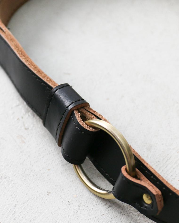 FERNAND LEATHER Sigle Ring Leather Belt