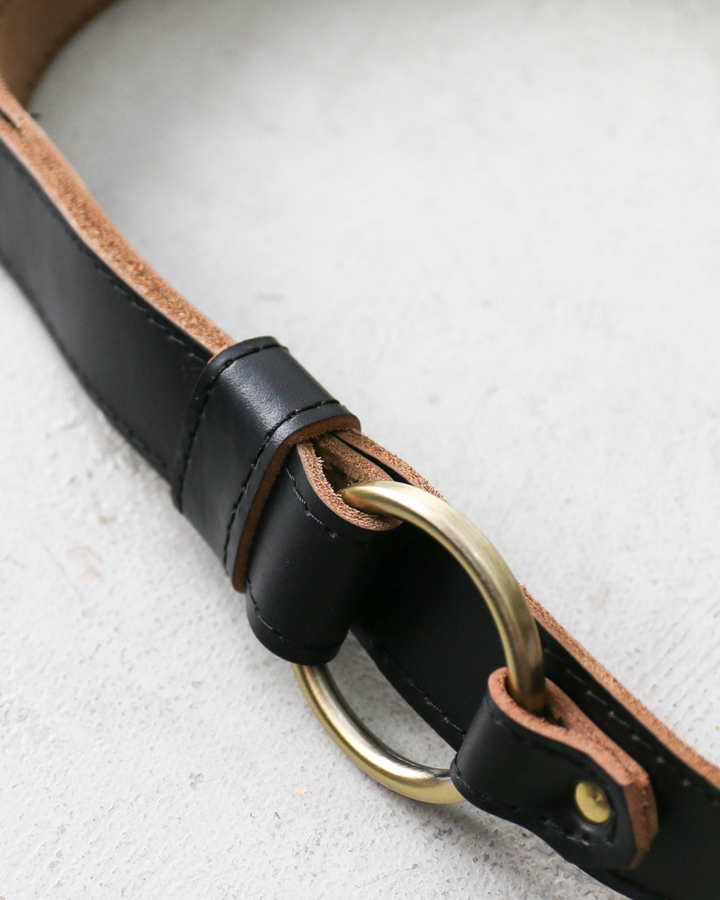 FERNAND LEATHER Sigle Ring Leather Belt