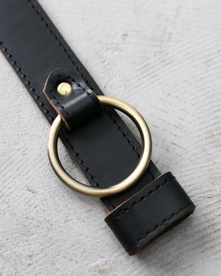FERNAND LEATHER Sigle Ring Leather Belt