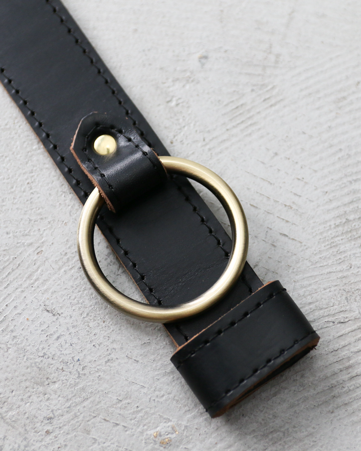 FERNAND LEATHER Sigle Ring Leather Belt