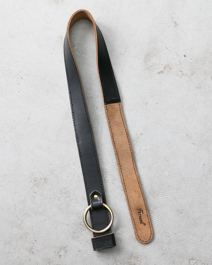 FERNAND LEATHER Sigle Ring Leather Belt