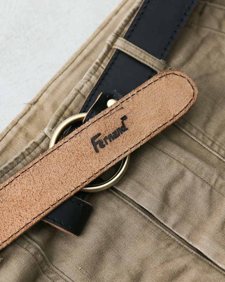FERNAND LEATHER Sigle Ring Leather Belt