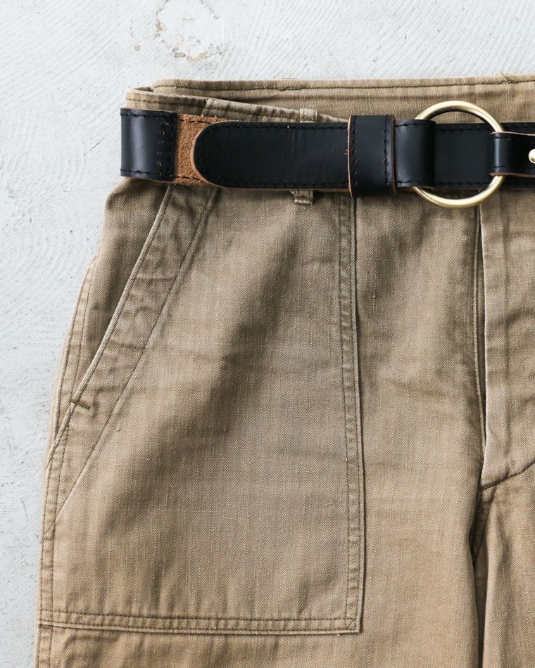 FERNAND LEATHER Sigle Ring Leather Belt