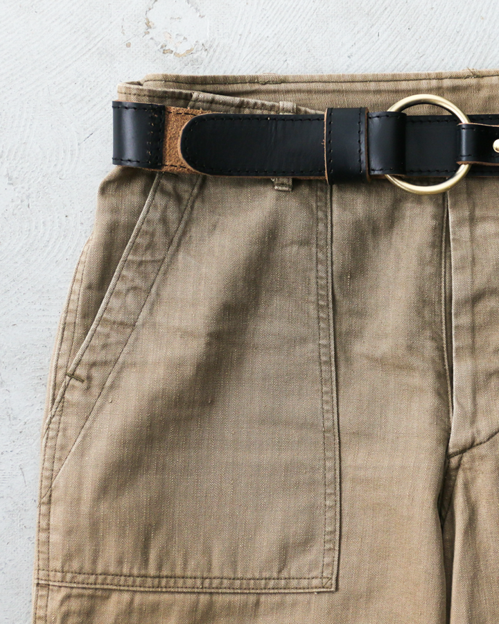 FERNAND LEATHER Sigle Ring Leather Belt