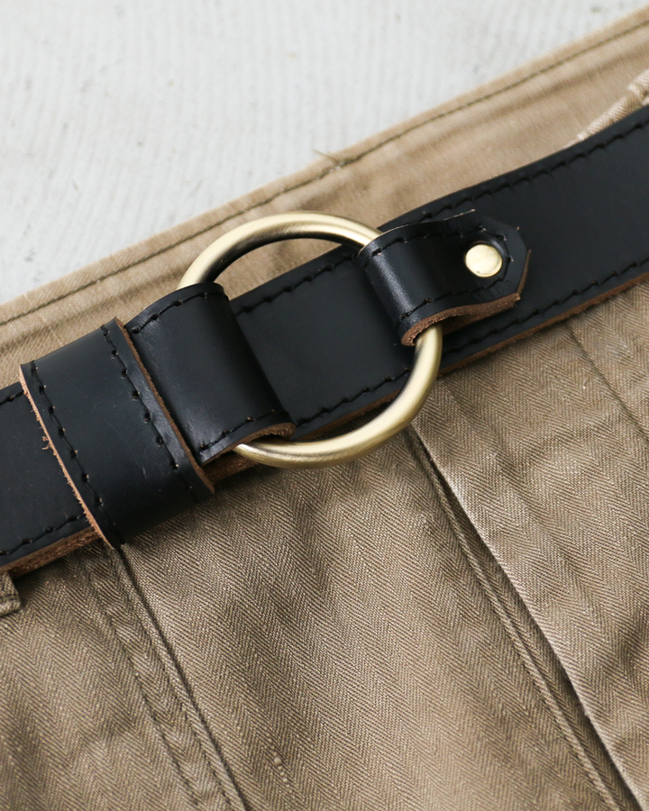 FERNAND LEATHER Sigle Ring Leather Belt