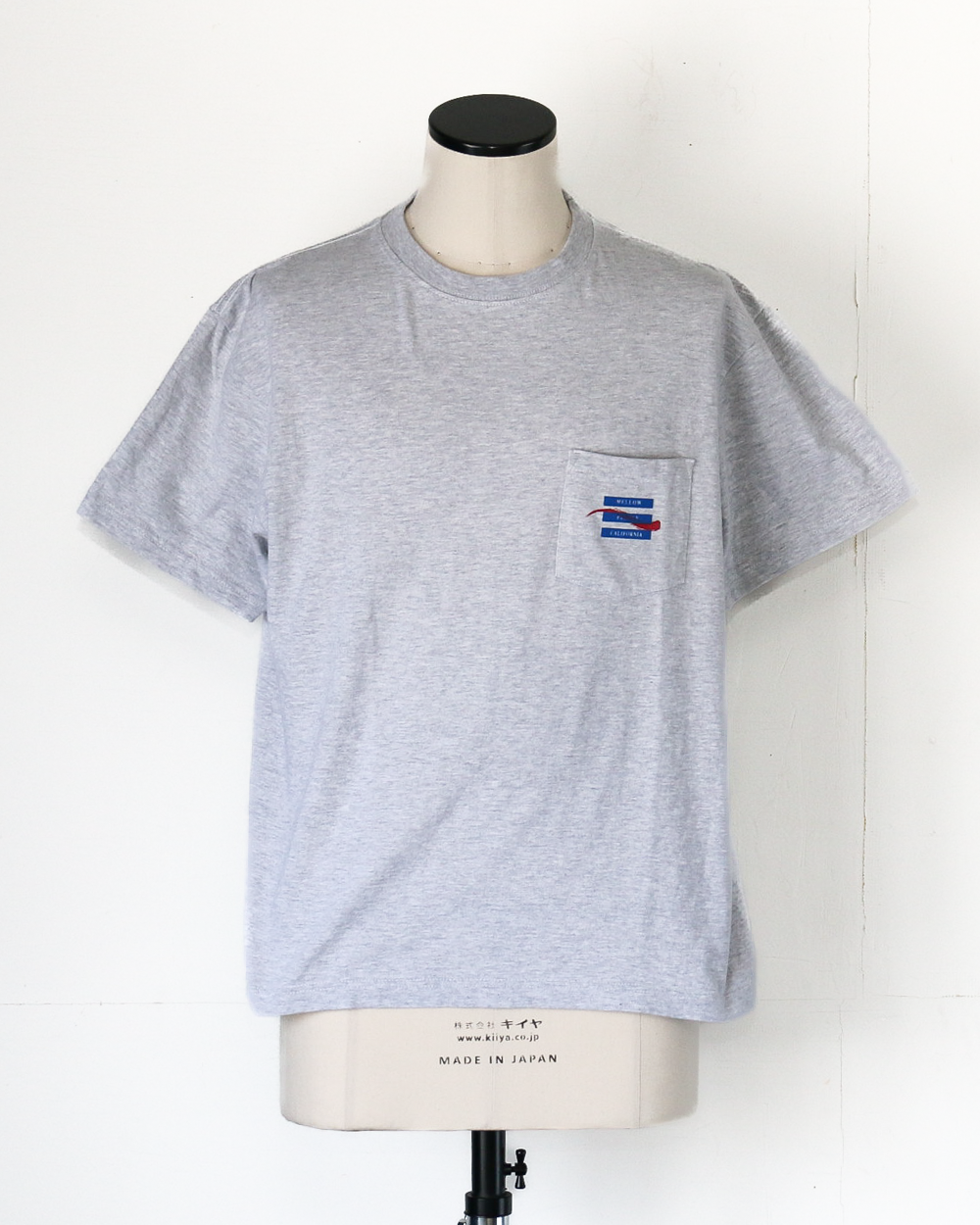 melple Pasadena Pocket Tee (MPC Stamp) Ash