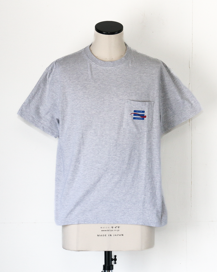melple Pasadena Pocket Tee (MPC Stamp) Ash