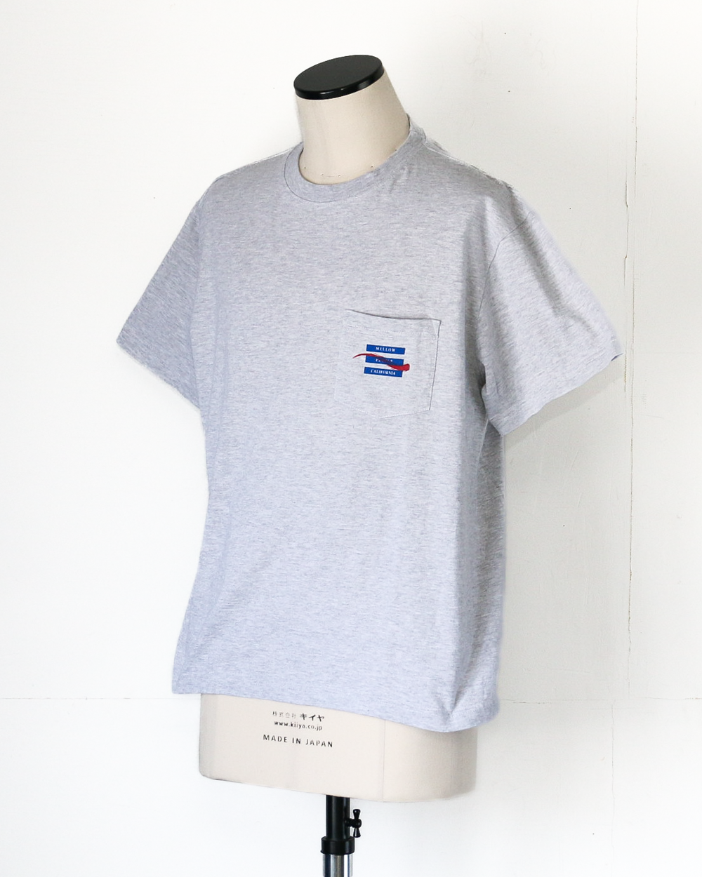melple Pasadena Pocket Tee (MPC Stamp) Ash