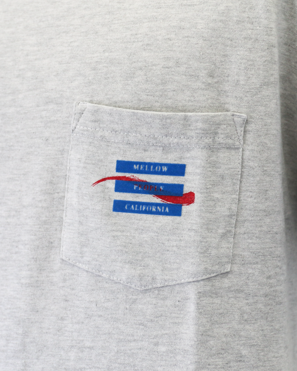 melple Pasadena Pocket Tee (MPC Stamp) Ash