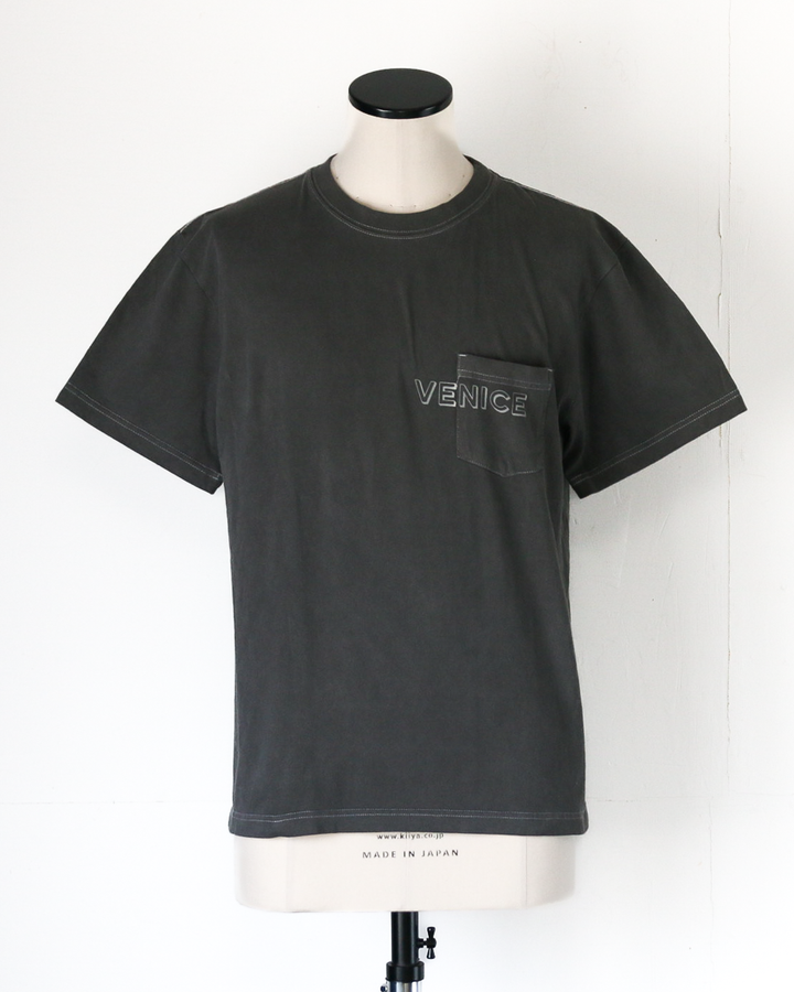 melple Pasadena Pocket Tee (VENICE) Black