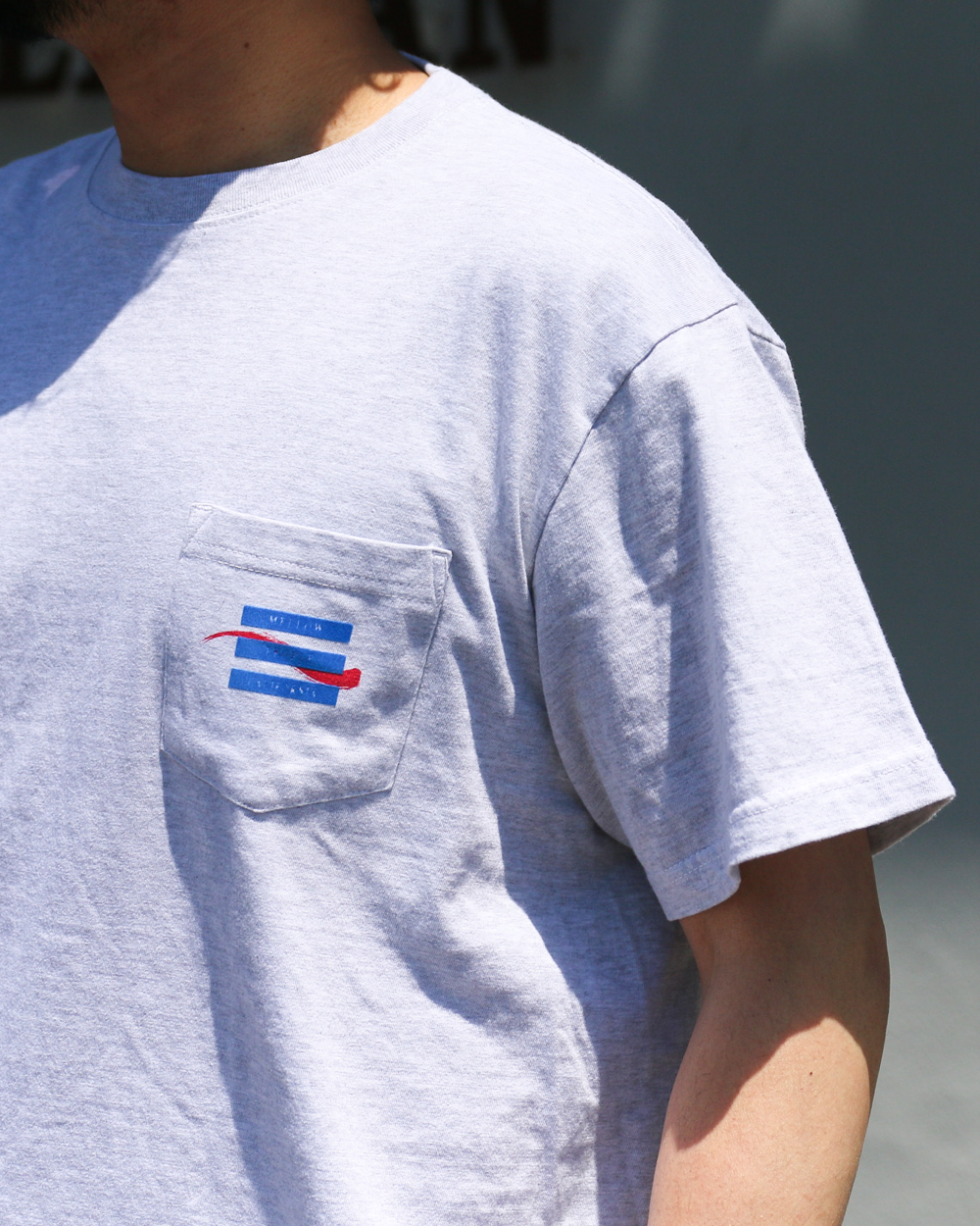 melple Pasadena Pocket Tee (MPC Stamp) Ash