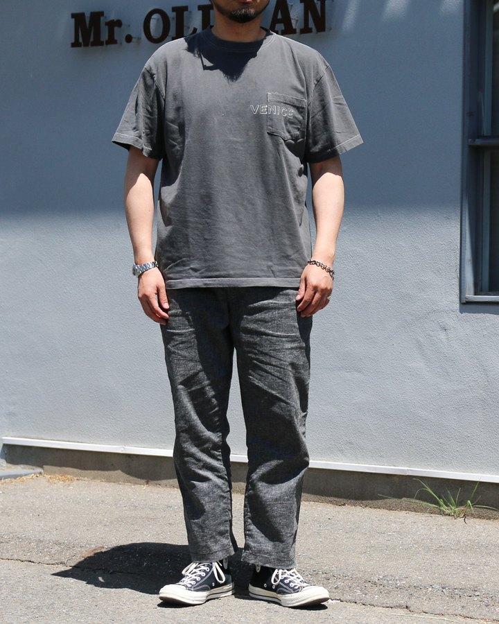 melple Pasadena Pocket Tee (VENICE) Black