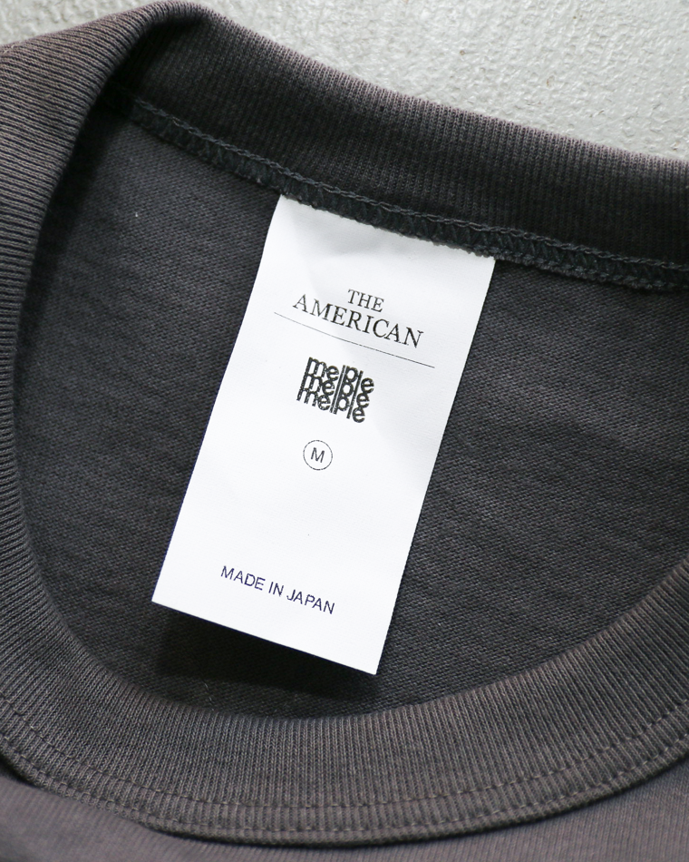 melple メイプル The American Ringer L/S Tee Charcoal